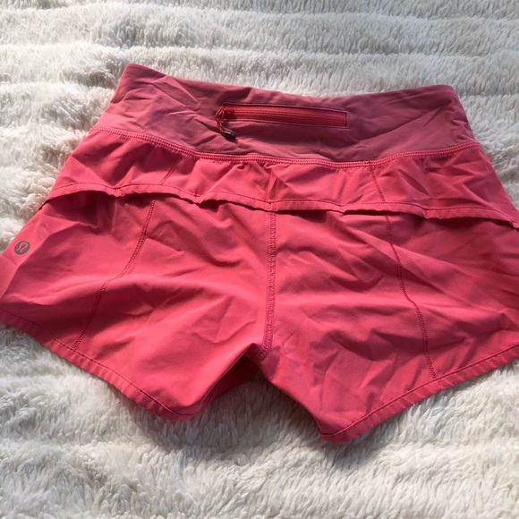 pink lululemon speed up shorts 2.5” - Picture 2 of 2